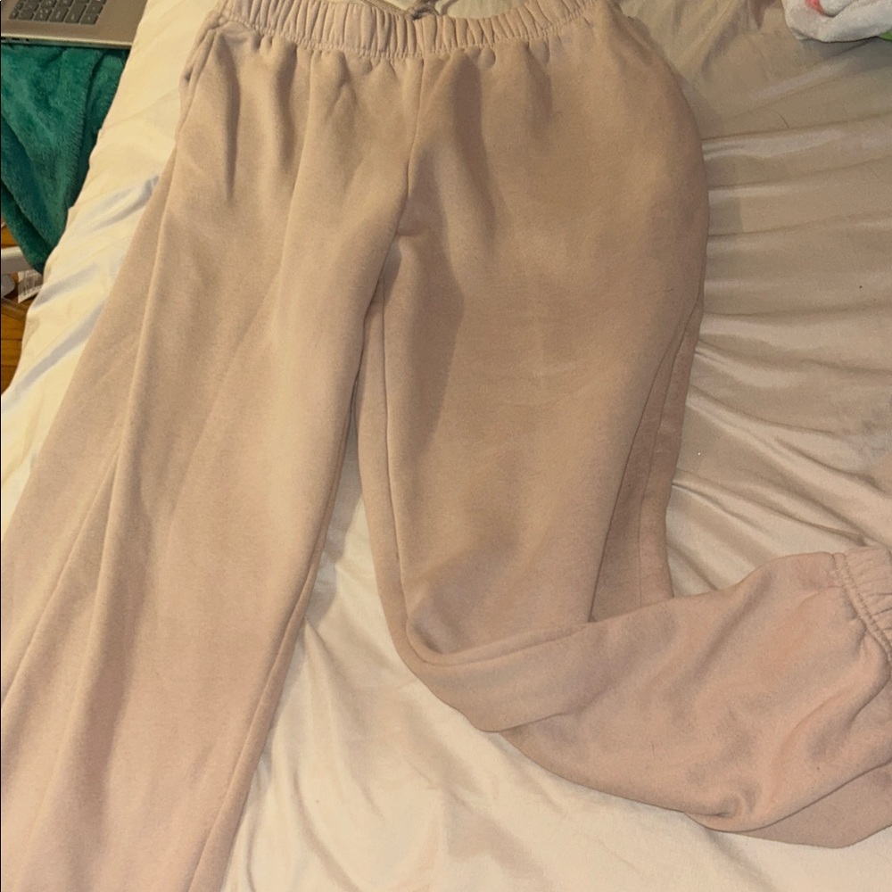 SHEIN Beige Track Pants